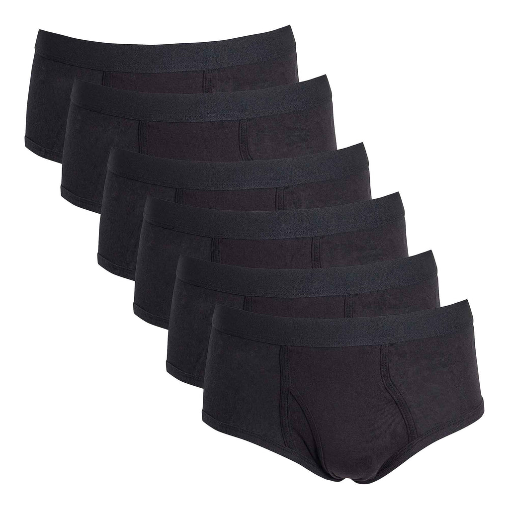 Sock Stack Mens Cotton Briefs MB0506 Pack Of 6 Soft Waistband Breathable Durable Everyday