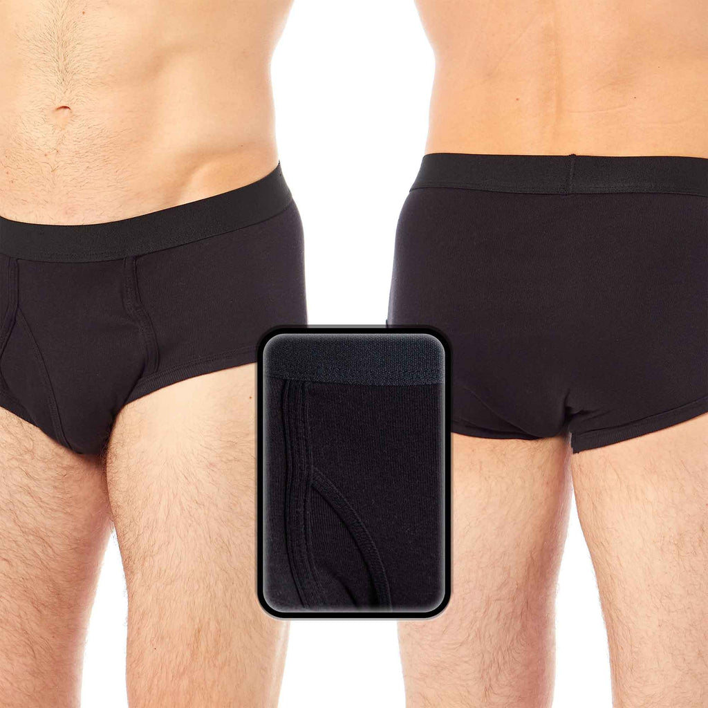 Sock Stack Mens Cotton Briefs MB0506 Pack Of 6 Soft Waistband Breathable Durable Everyday