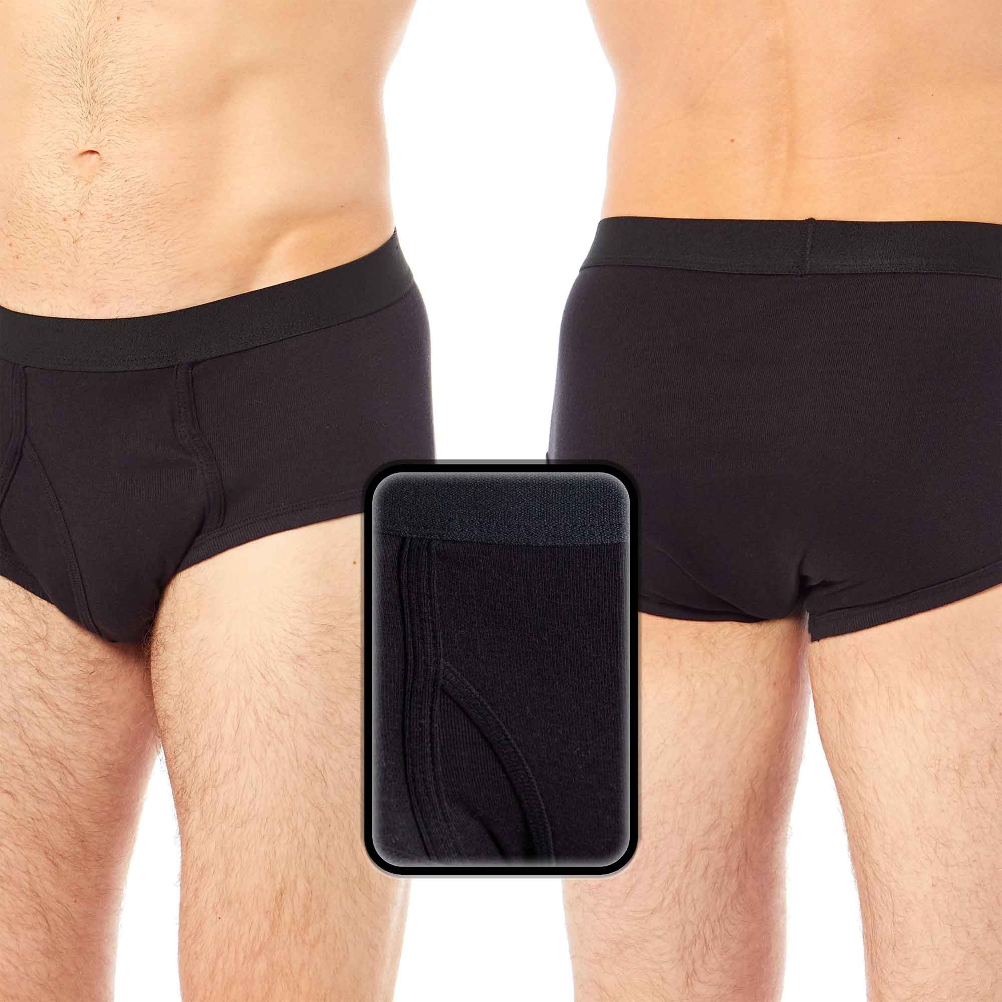 Sock Stack Mens Cotton Briefs MB0506 Pack Of 6 Soft Waistband Breathable Durable Everyday