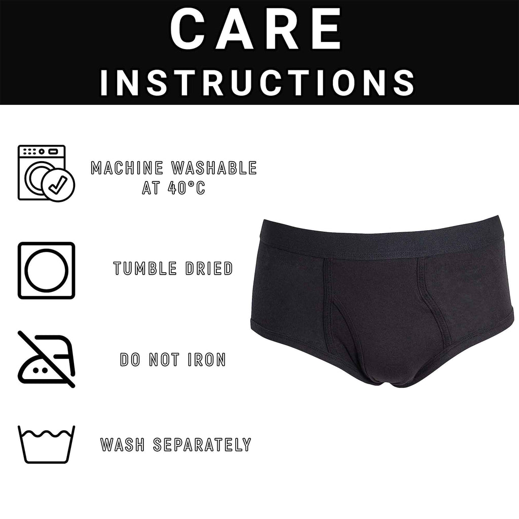 Sock Stack Mens Cotton Briefs MB0506 Pack Of 6 Soft Waistband Breathable Durable Everyday