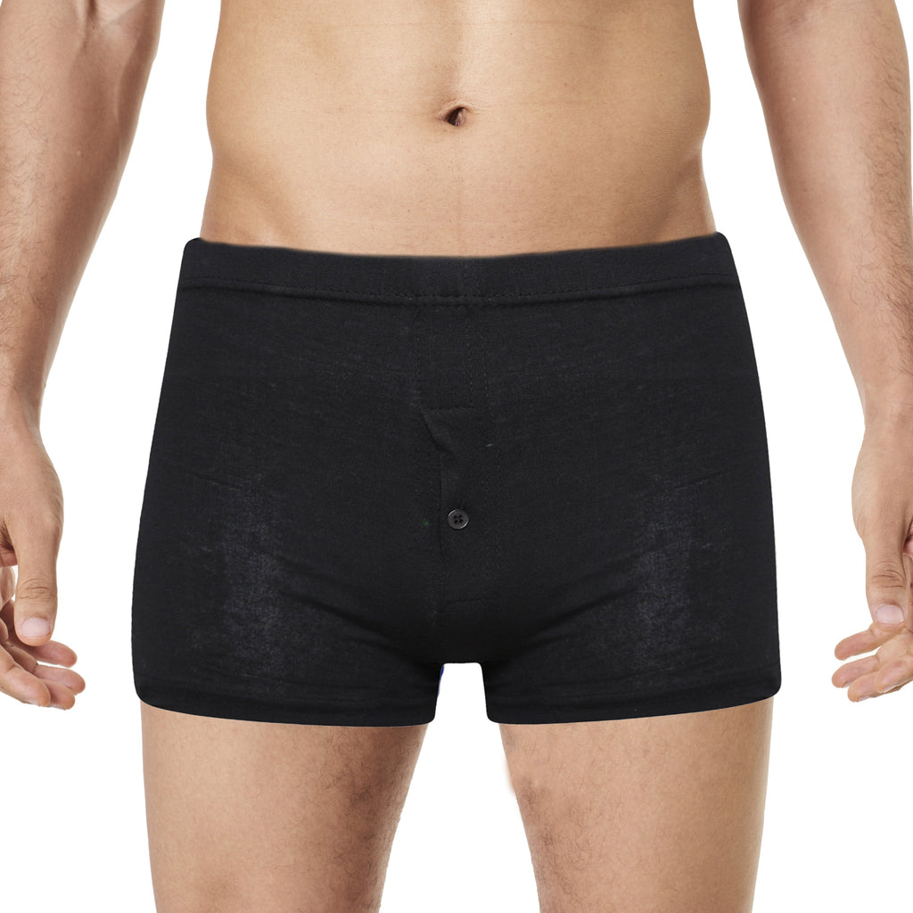 Sock Stack Mens Jersey Boxer Shorts Cotton Rich Button Fly Pack Of 6 Everyday Comfort