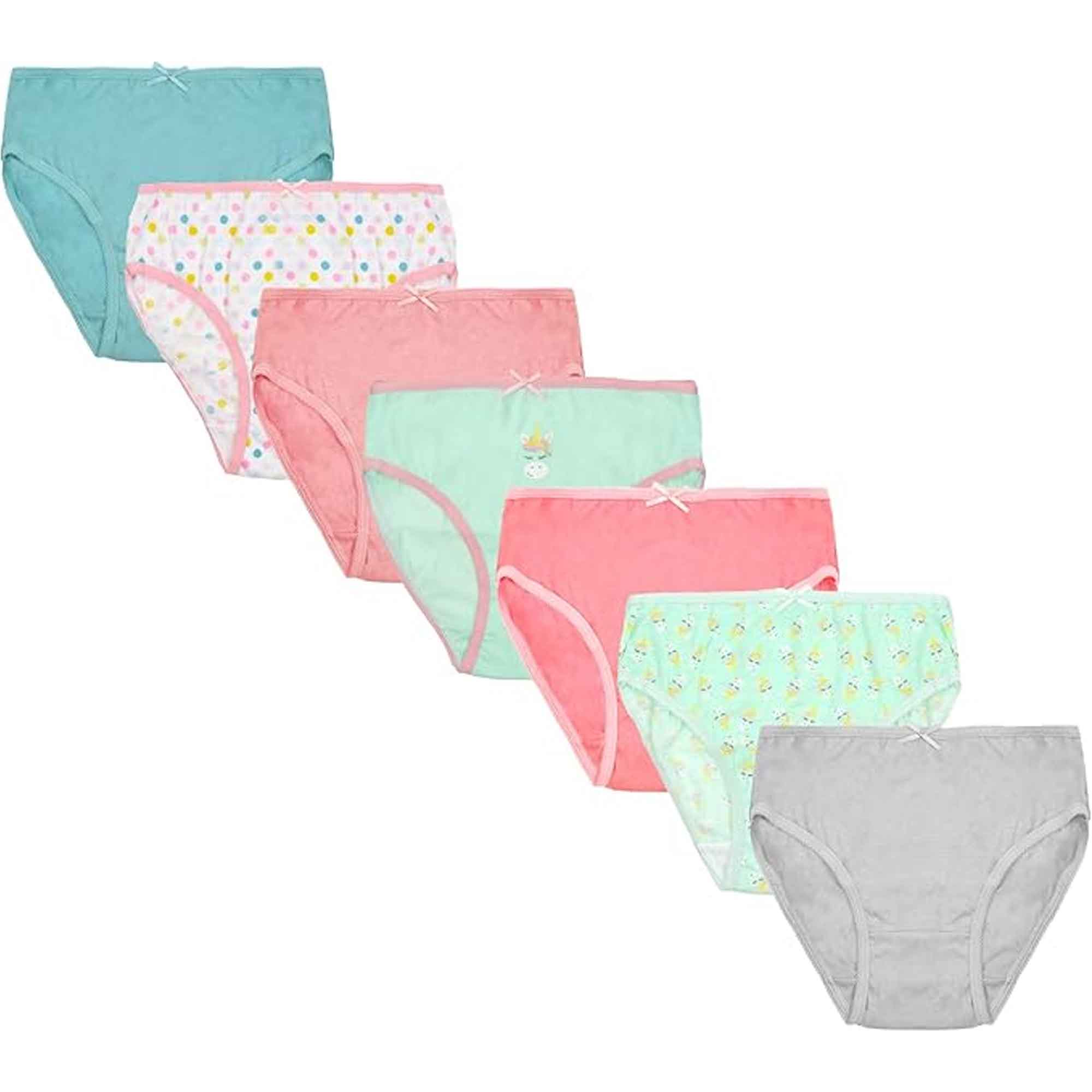 Daisy Dreamer Pack Of 7 Kids Underwear Cotton Blend Assorted Colours And Patterns Ages 2