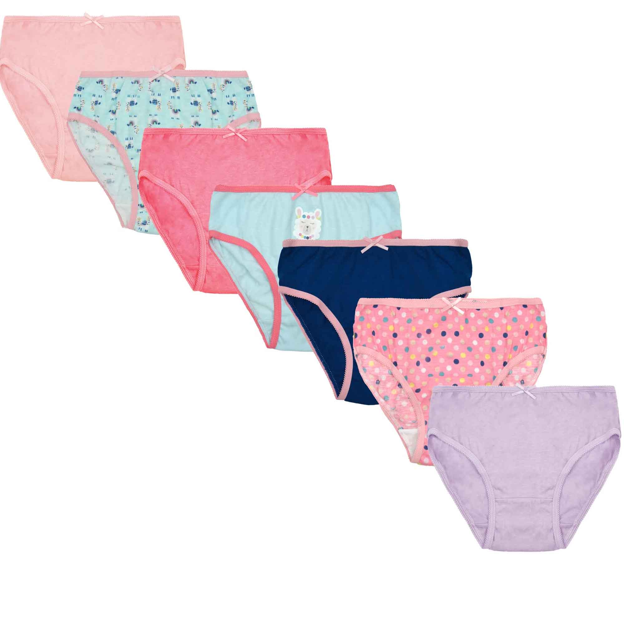 Daisy Dreamer Pack Of 7 Kids Underwear Cotton Blend Assorted Colours And Patterns Ages 2