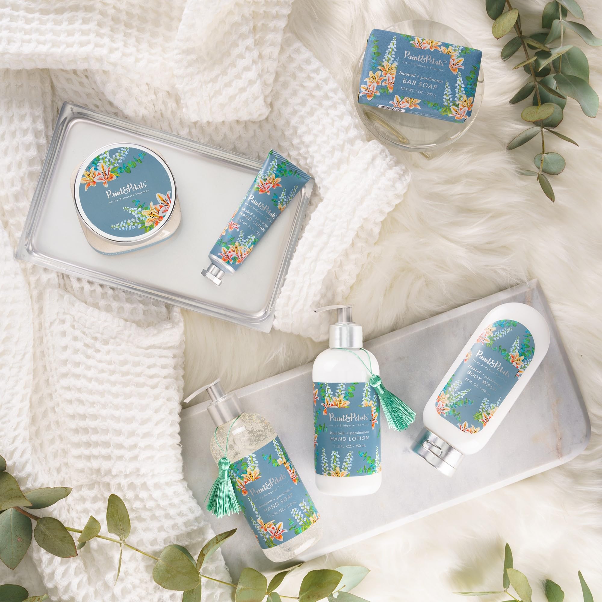PAINT & PETALS Bluebell & Persimmon Hand Lotion – Nourishing Shea Butter