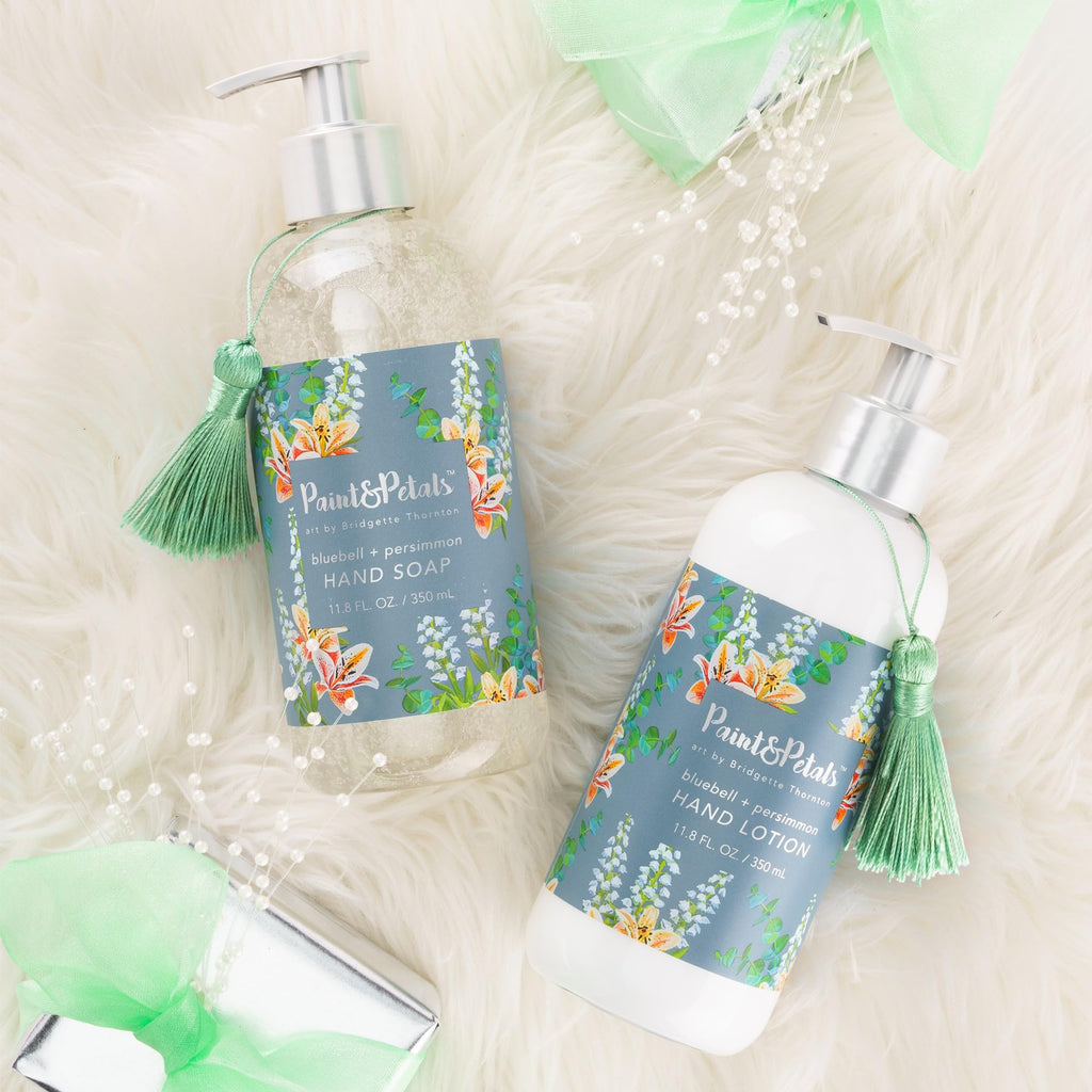 PAINT & PETALS Bluebell & Persimmon Hand Lotion – Nourishing Shea Butter