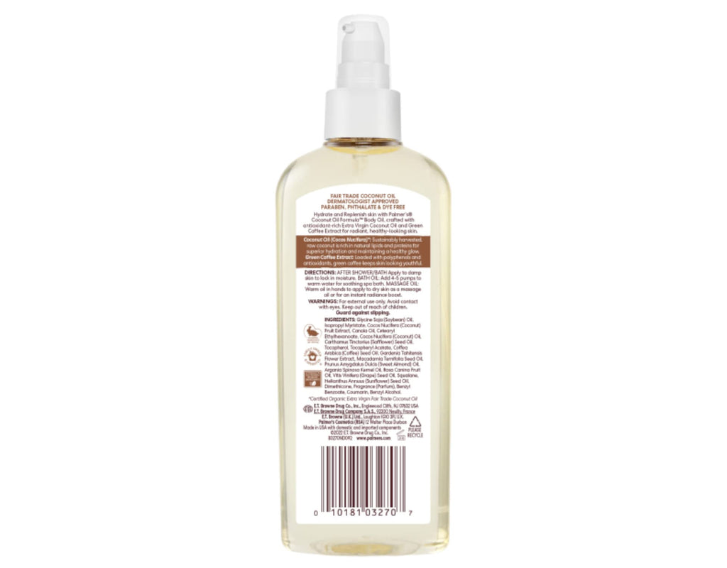 Palmer's Coconut Oil Formula Body Oil 5.1 oz – 2 Pack