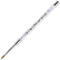 PANA 3D Kolinsky Nail Art Brush - Size 5, Silver Glitter Handle