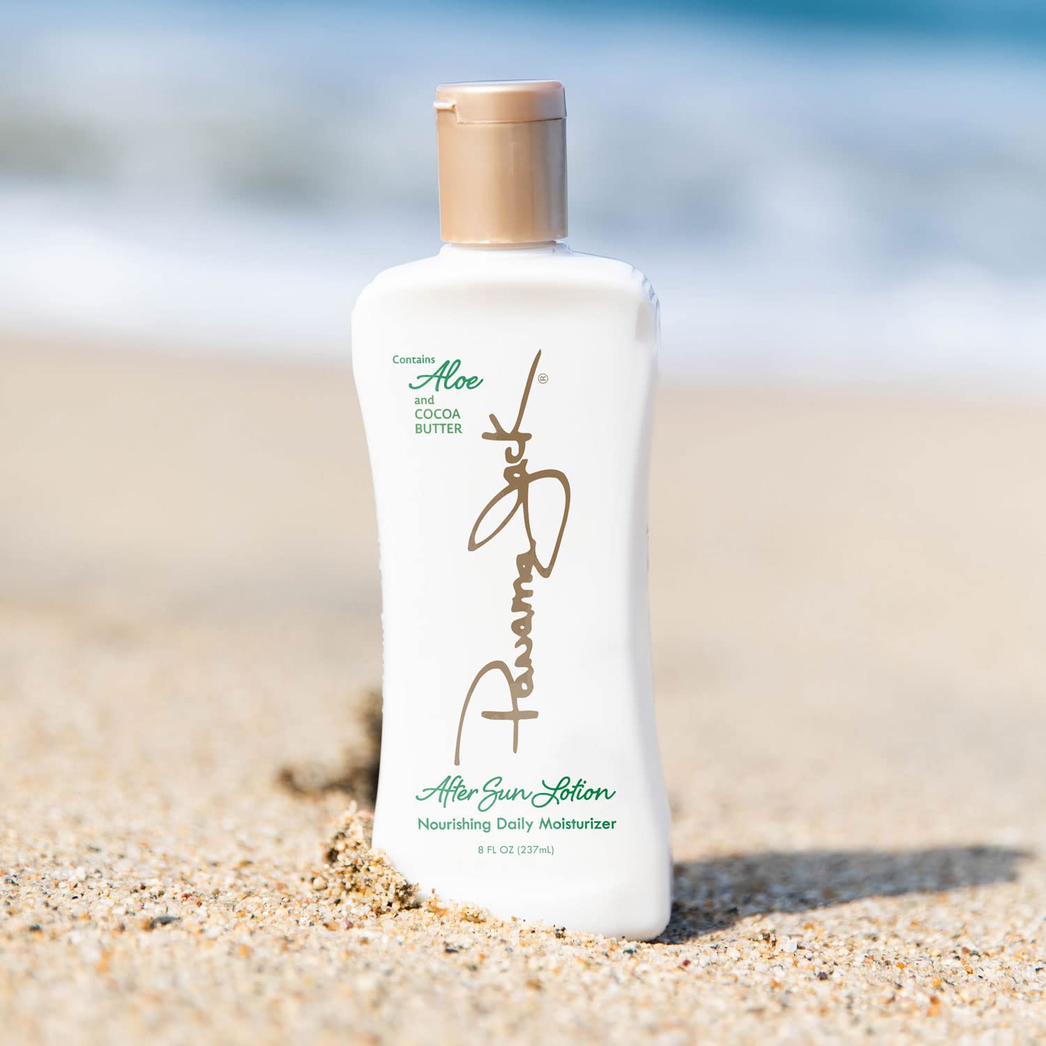 Panama Jack Aloe Moisturizer Lotion - After Sun Daily Skincare with Aloe, Cocoa Butter, Olive & Hemp Seed Oils + Vitamin E (8 FL OZ, Pack of 6)