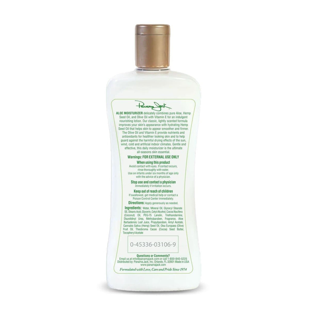Panama Jack Aloe Moisturizer Lotion – After Sun Daily Skincare with Cocoa Butter & Olive Oils (8 oz x 2)