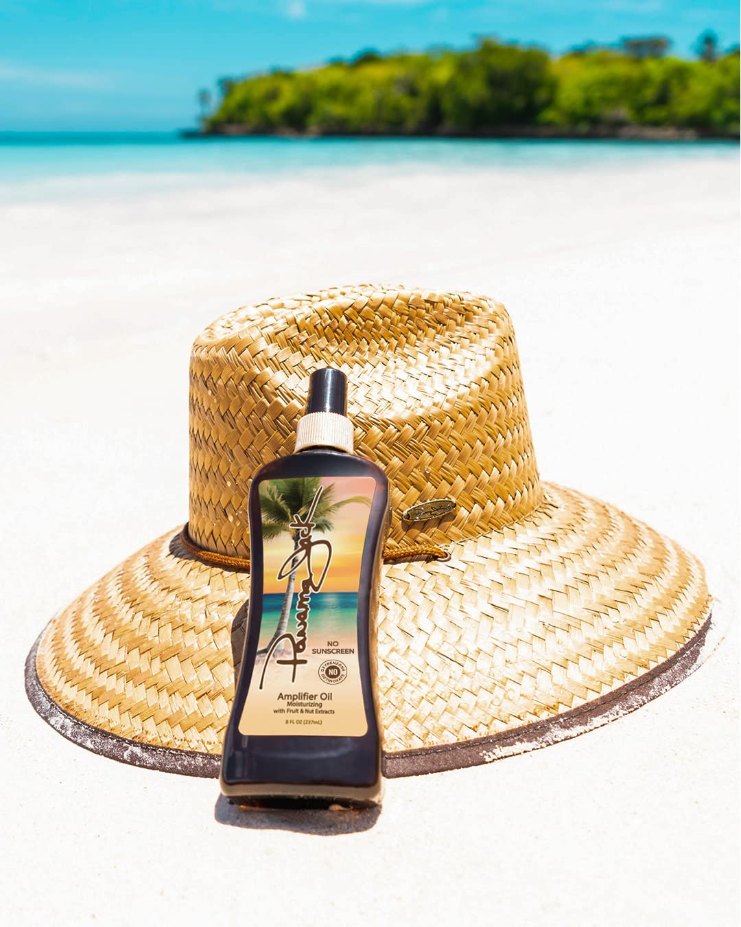 Panama Jack Amplifier Suntan Oil - 0 SPF, Light Exotic Oil Formula, 8 oz (Pack of 6)
