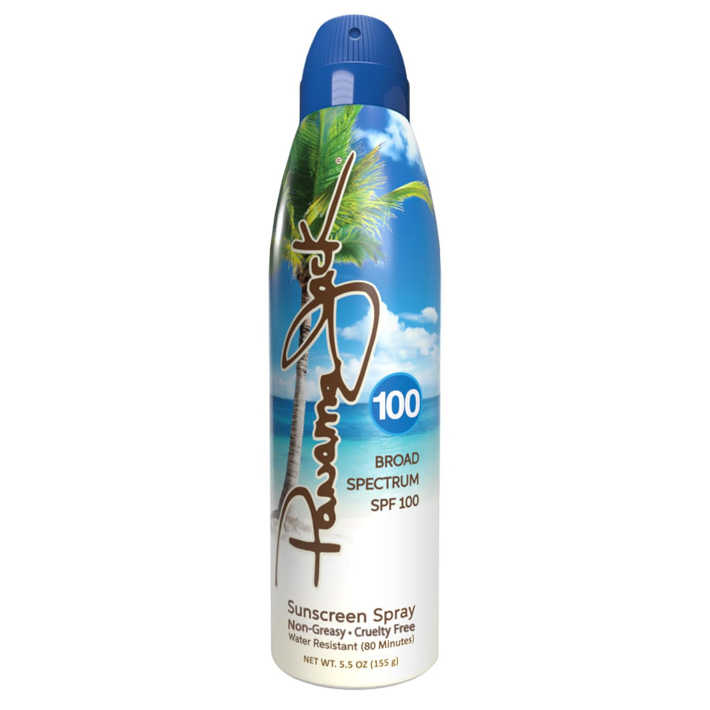 Panama Jack Continuous Spray Sunscreen SPF 100 – Broad Spectrum UVA/UVB, Water Resistant 80 Minutes
