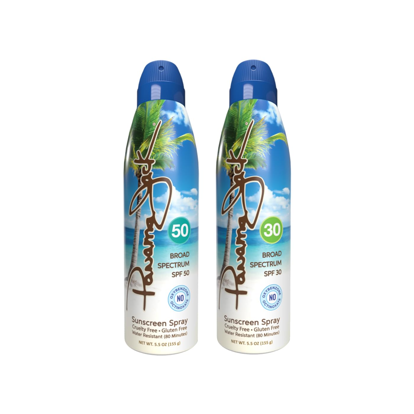 Panama Jack Explorer Duo — Travel Sunscreen Spray SPF 30 & SPF 50