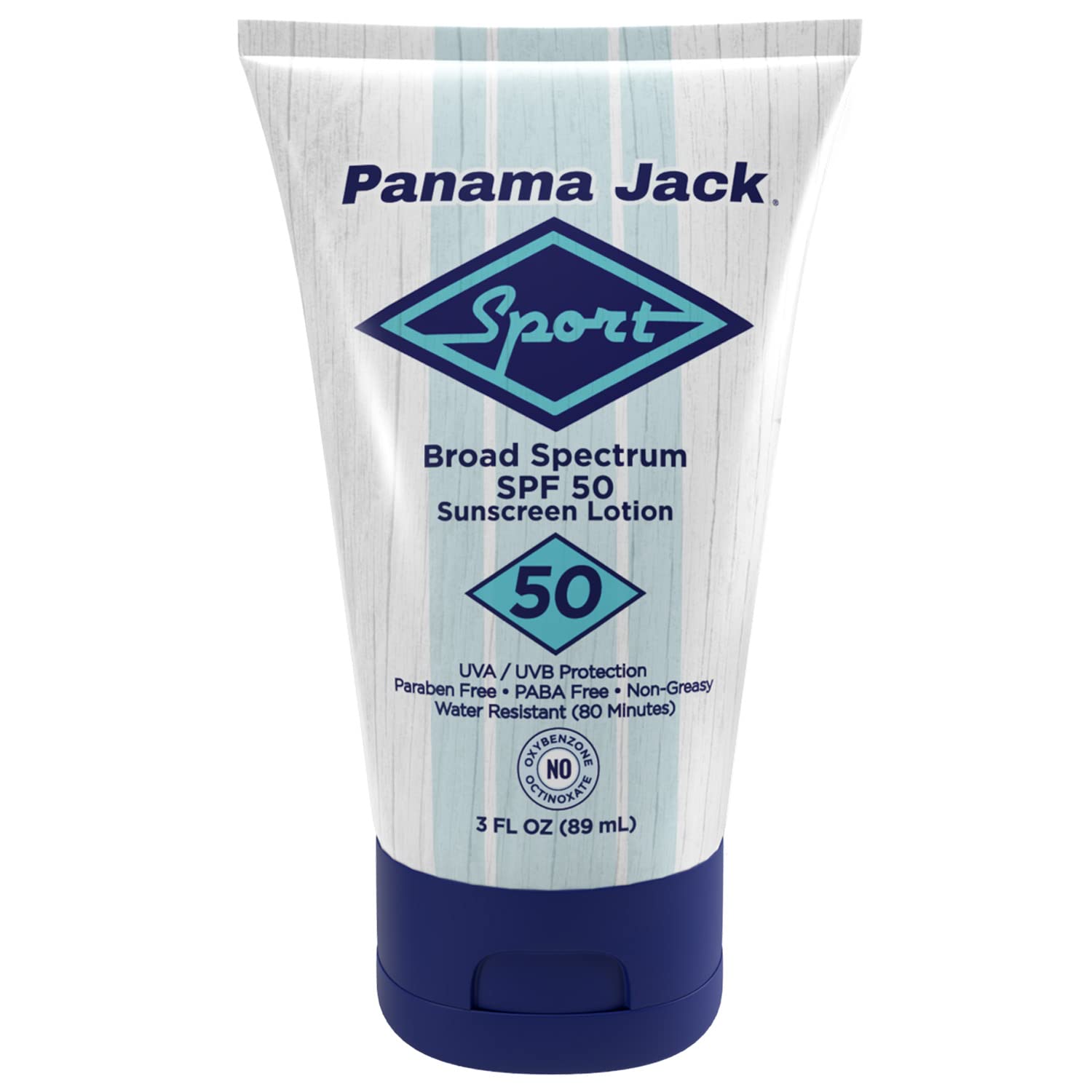 Panama Jack Sport Sunscreen Lotion SPF 50 – Broad Spectrum, Non-Greasy, Cruelty-Free, Pack of 2 (3 oz each)
