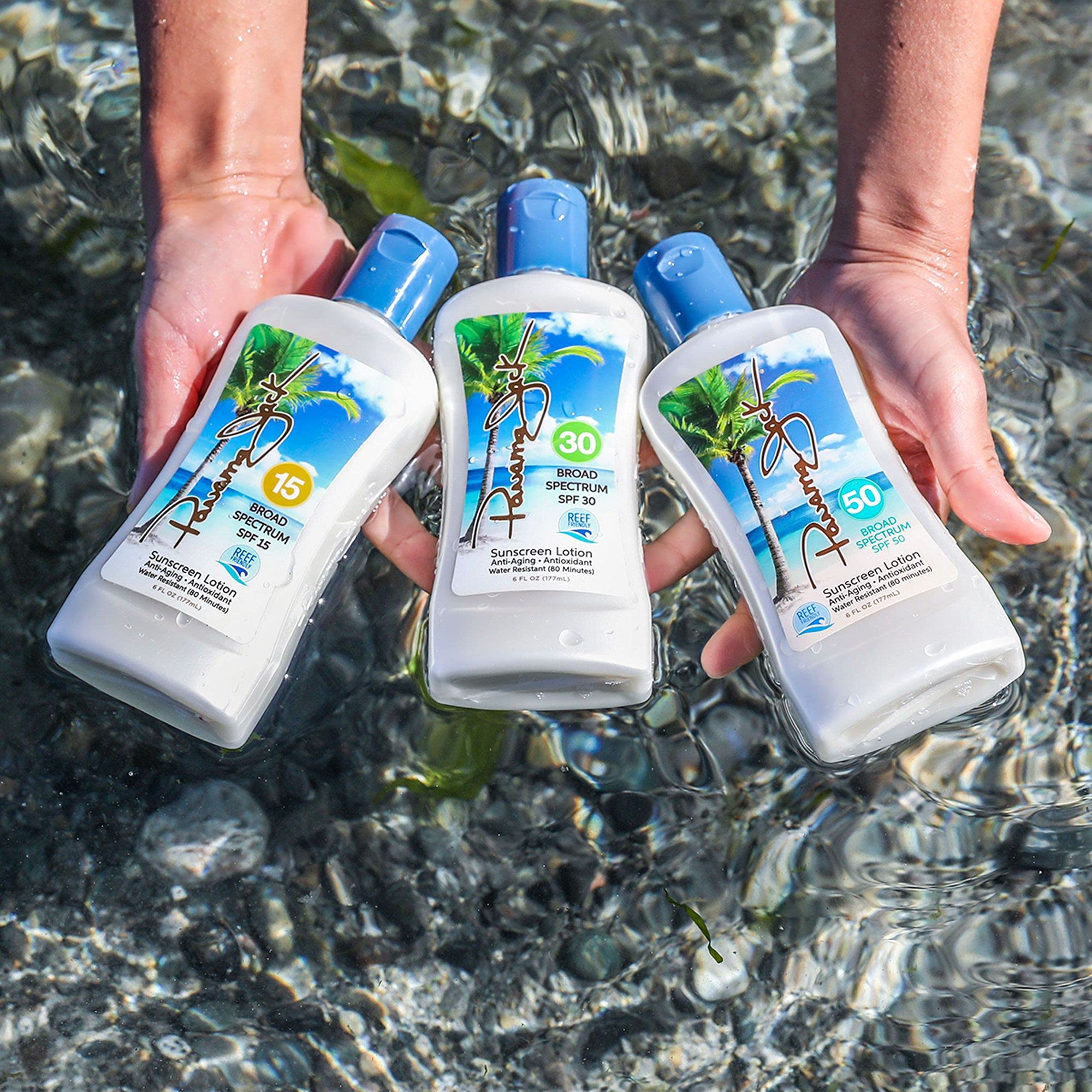 Panama Jack Sunscreen Suntan Lotion SPF 15 – Broad Spectrum UVA/UVB, Cruelty-Free, Gluten & Paraben Free, 6 FL OZ (Pack of 6)