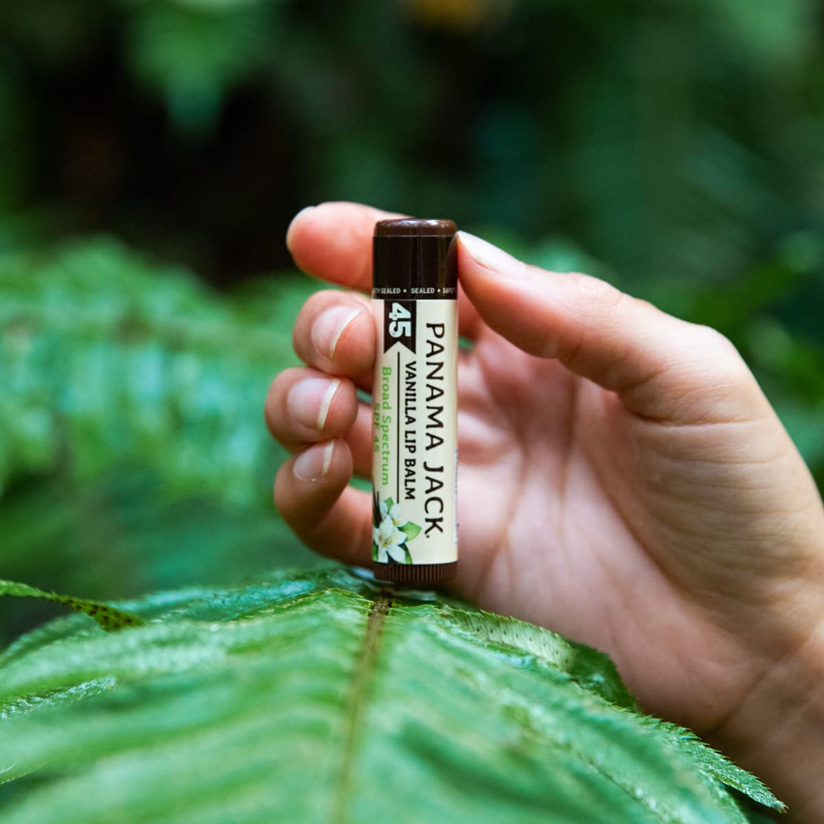 Panama Jack Sunscreen Lip Balm SPF 45 — Flavor Pack (Vanilla, Mango, Dreamsicle, Tropical)