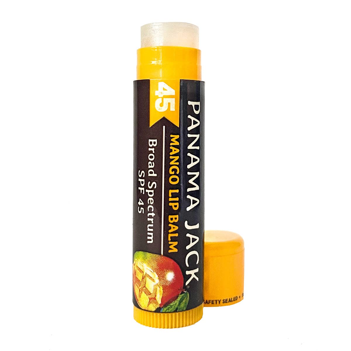 Panama Jack Sunscreen Lip Balm SPF 45 | Broad Spectrum Lip Protection | Mango Flavor – 7-Pack