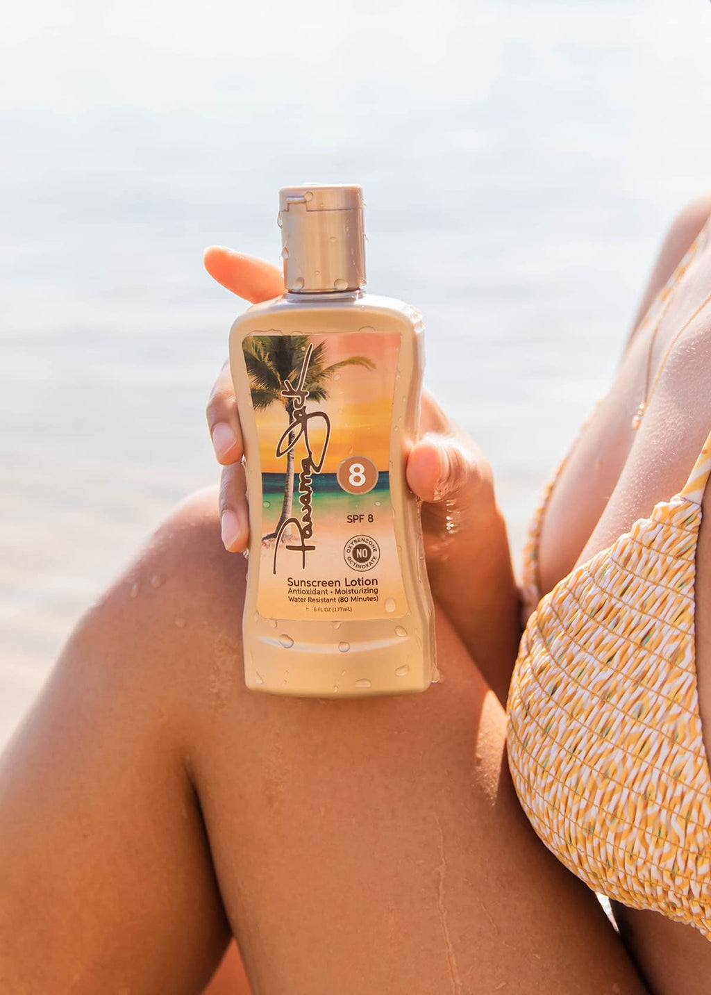 Panama Jack Sunscreen Tanning Lotion SPF 8 – 2 Pack, Reef-Friendly & Cruelty-Free