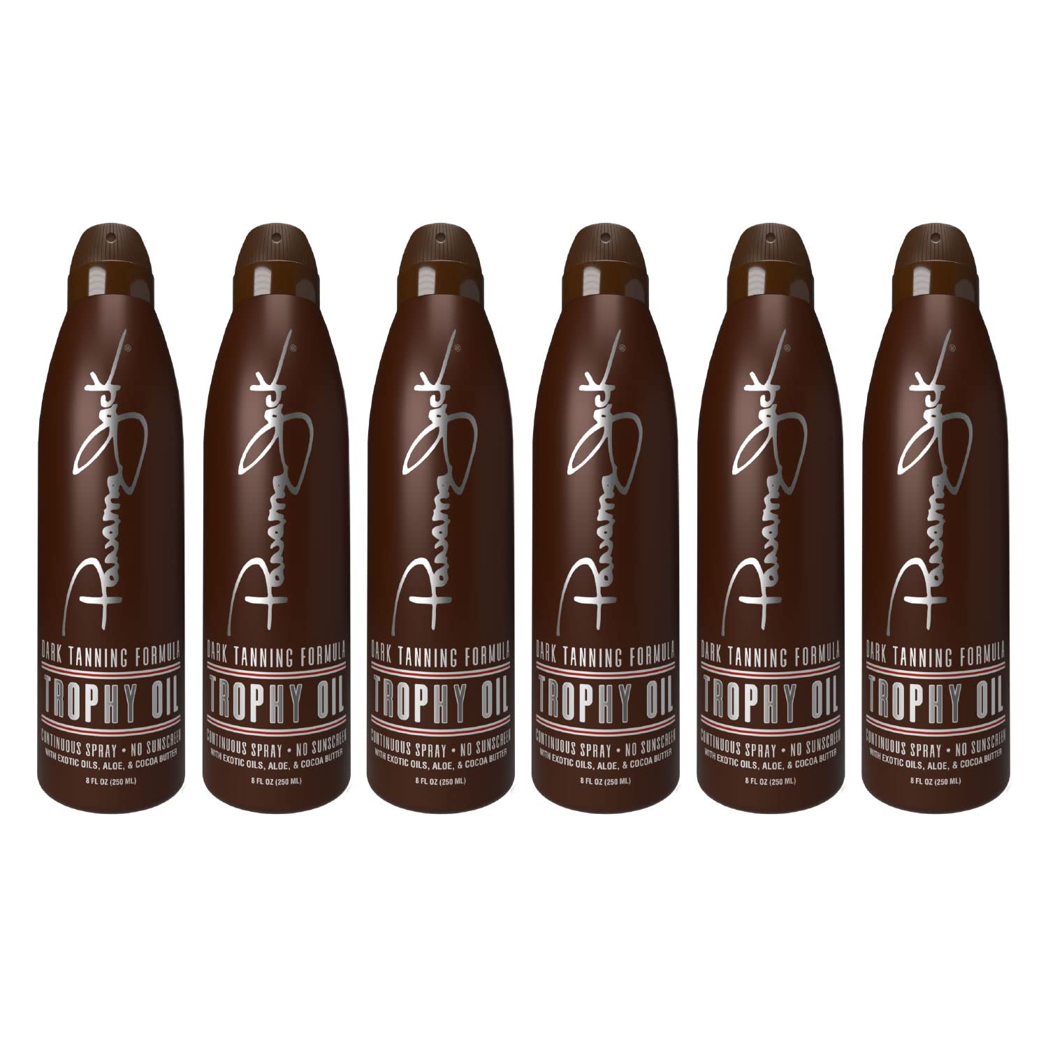 Panama Jack Trophy Suntan Oil – 0 SPF, Exotic Oils + Aloe & Cocoa Butter (Pack of 2)