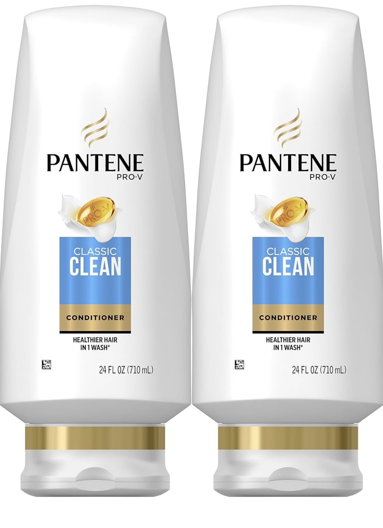 Pantene Classic Clean Conditioner Twin Pack – 2 x 24 oz Bottles | Pro-V Hydration