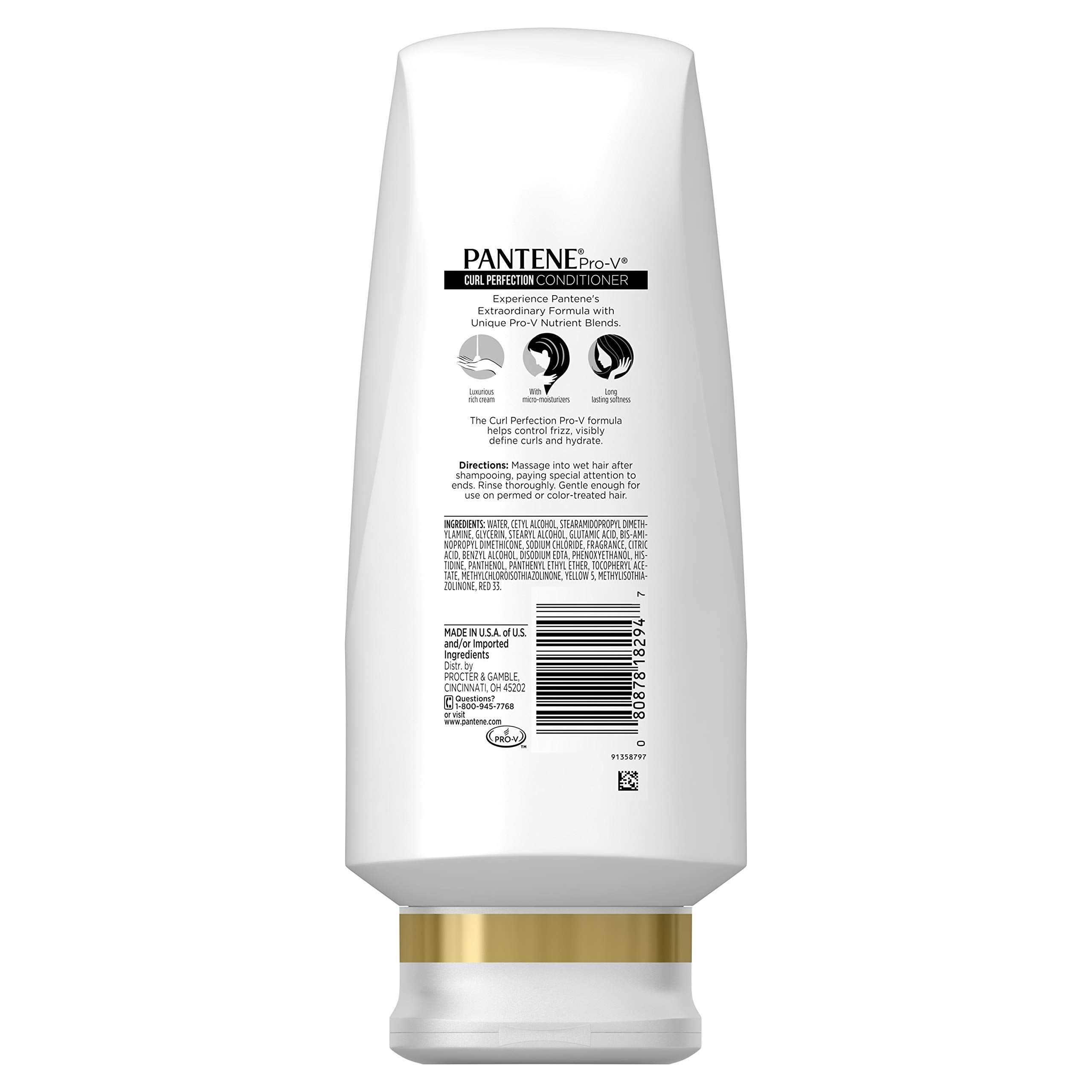 Pantene Pro-V Curl Perfection Conditioner – 17.7 fl oz | Hydration, Definition & Frizz Control