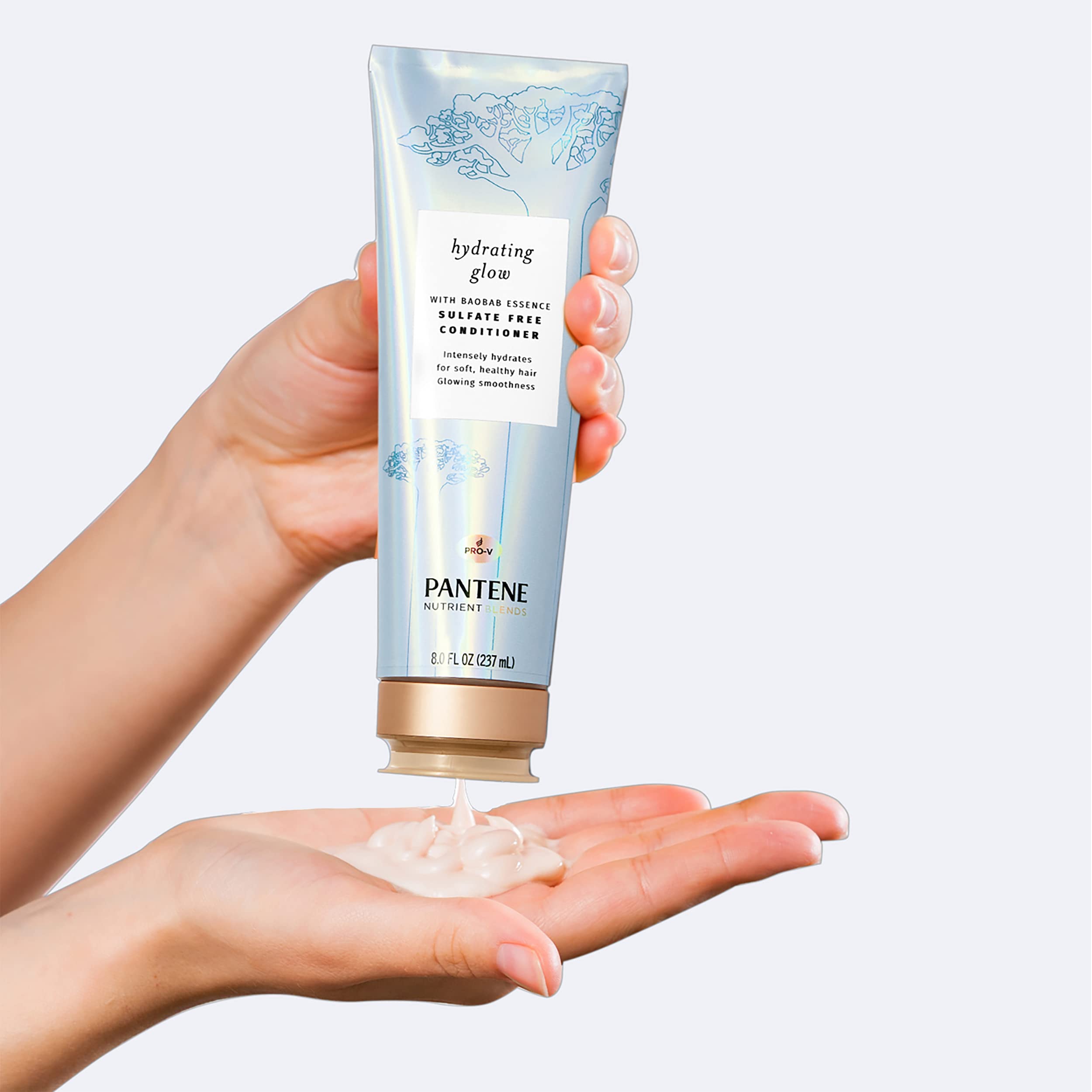 Pantene Sulfate-Free Conditioner with Baobab Essence | Hydrates Dry Hair, Color Safe 8 oz