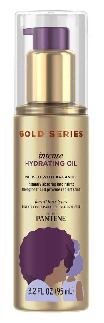 Pantene Gold Series Hydrating Oil Treatment 3.2 oz | Hydrating Hair Oil for Color-Treated Hair