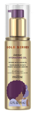 Pantene Gold Series Hydrating Oil Treatment 3.2 oz | Hydrating Hair Oil for Color-Treated Hair