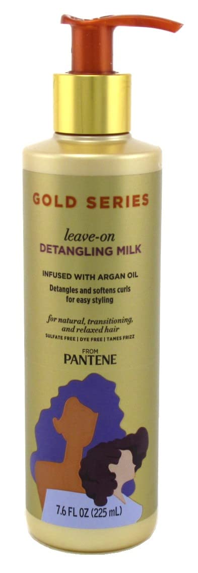 Pantene Gold Series Leave-In Detangling Milk – 7.6 oz, Pack of 6