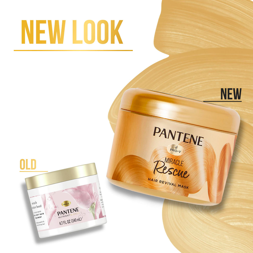 Pantene Miracle Rescue Hair Mask – Deep Conditioning for Dry & Damaged Hair (6.4 oz)