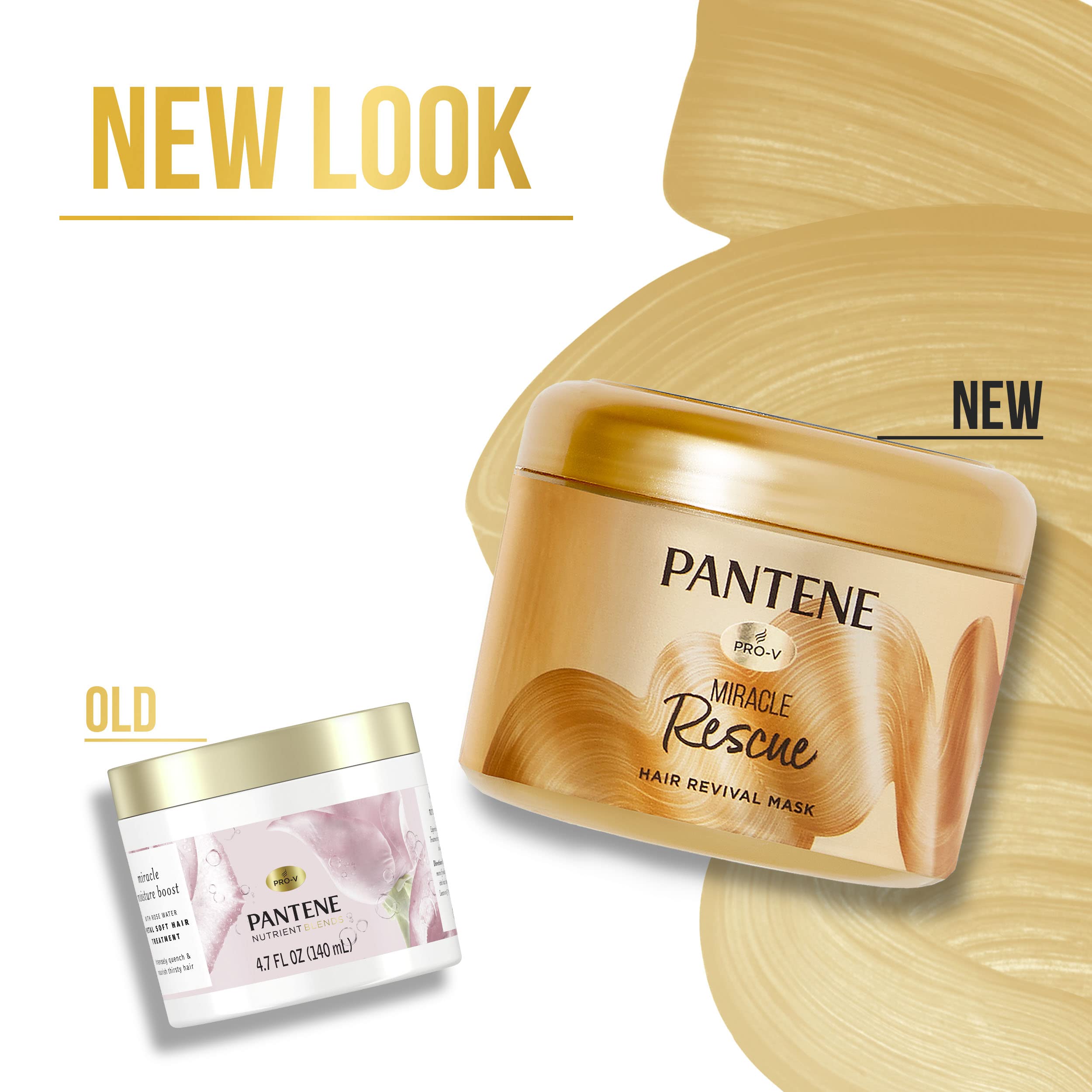 Pantene Miracle Rescue Hair Mask – Deep Conditioning for Dry & Damaged Hair (6.4 oz)