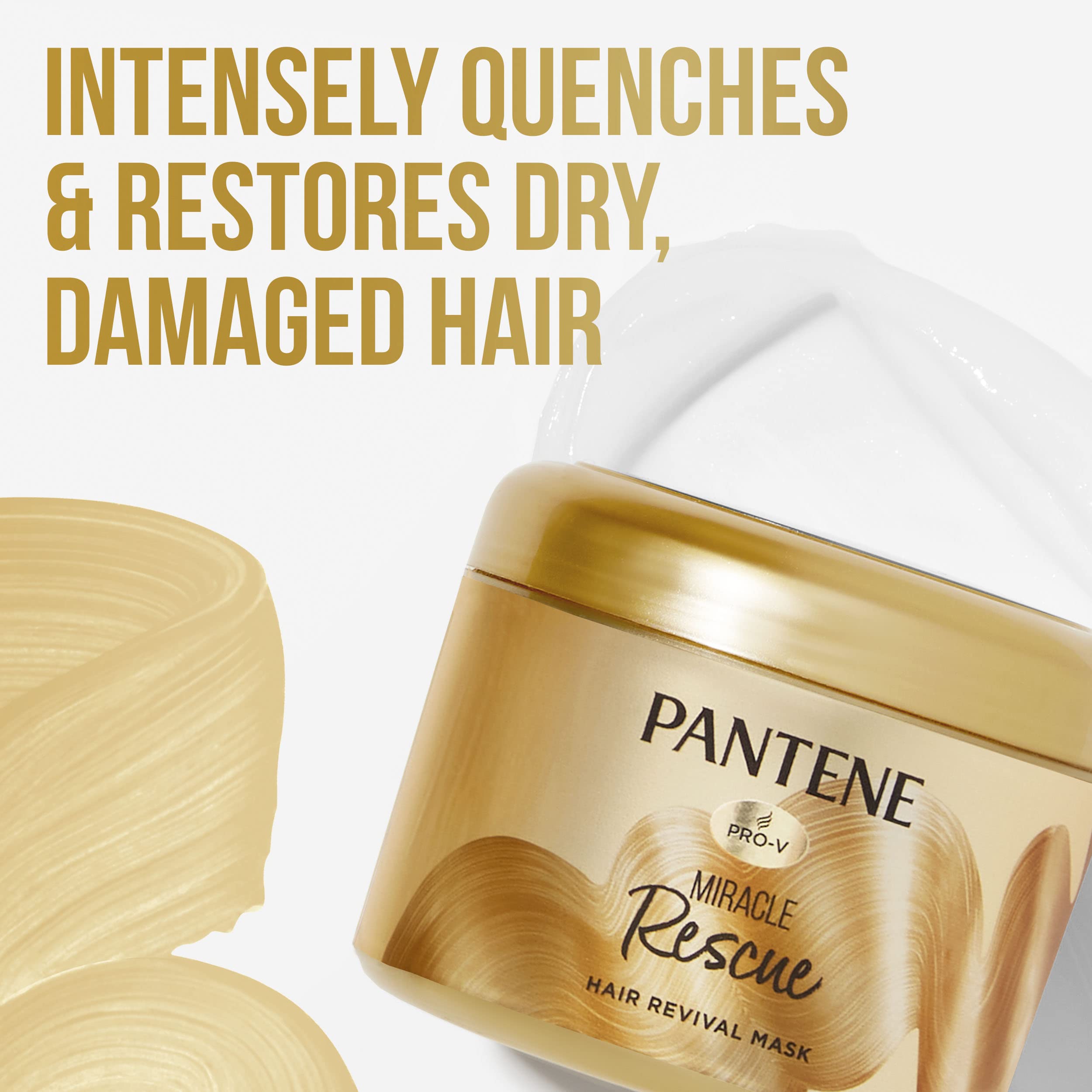 Pantene Miracle Rescue Hair Mask – Deep Conditioning for Dry & Damaged Hair (6.4 oz)