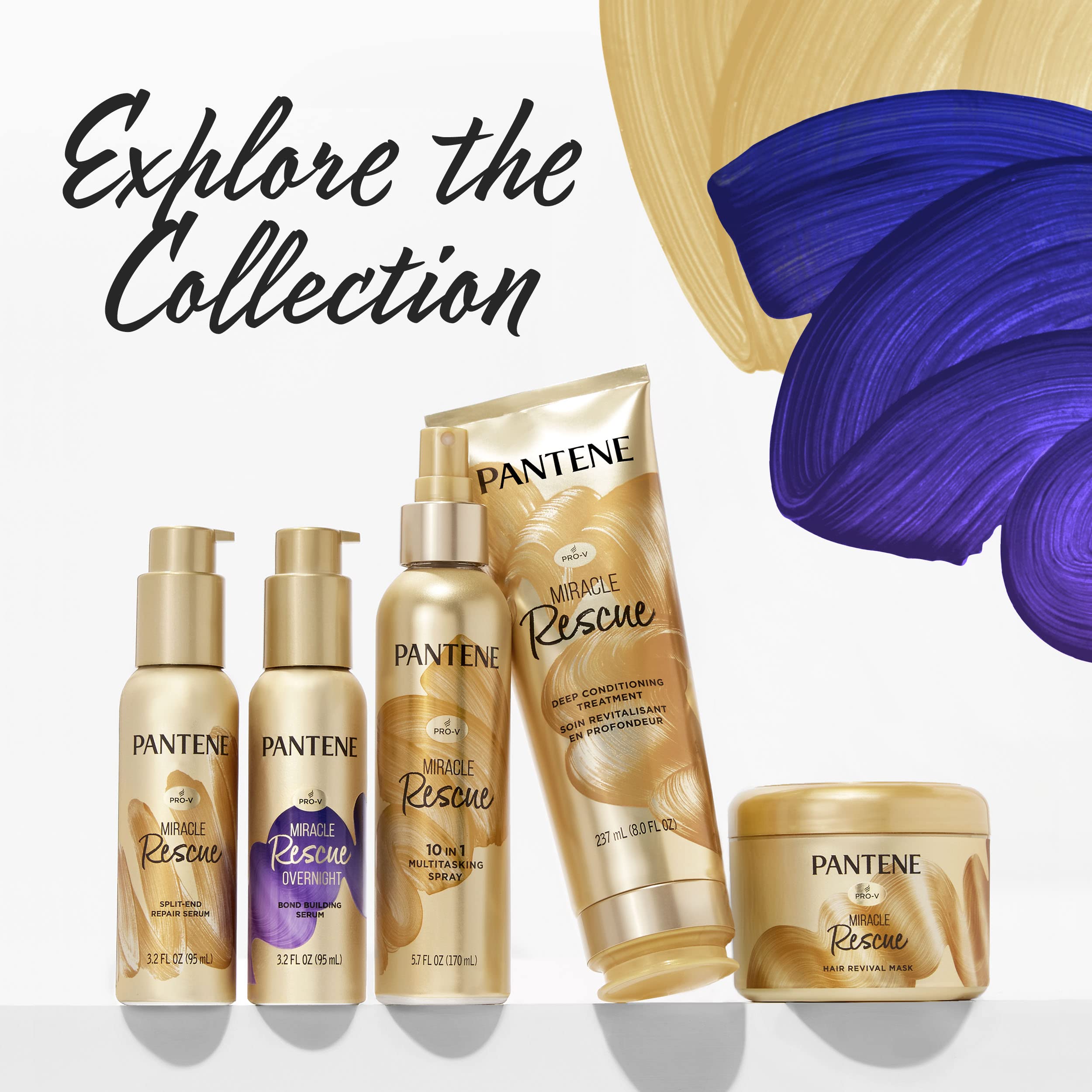Pantene Miracle Rescue Hair Mask – Deep Conditioning for Dry & Damaged Hair (6.4 oz)