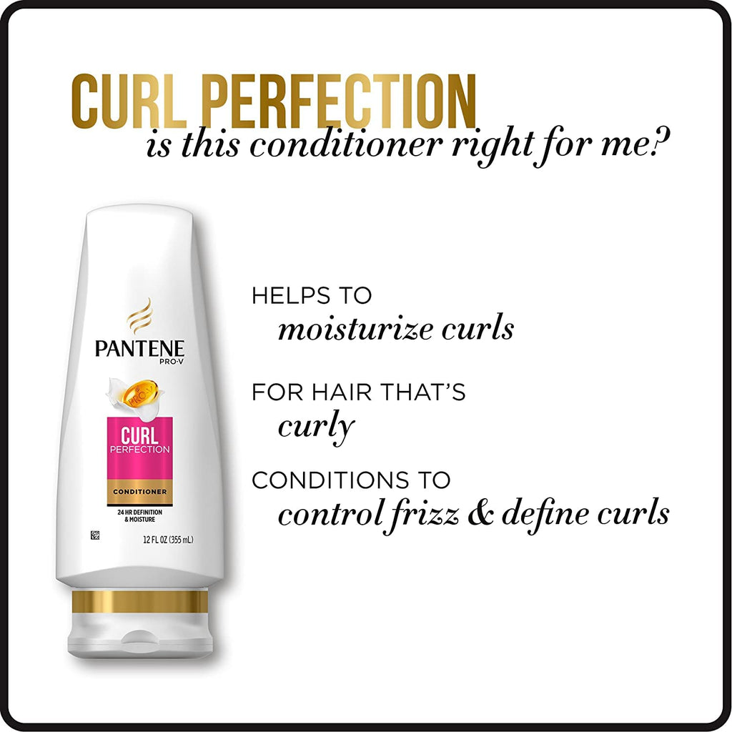 Pantene Pro-V Curl Perfection Moisturizing Conditioner – 12oz (Pack of 2)