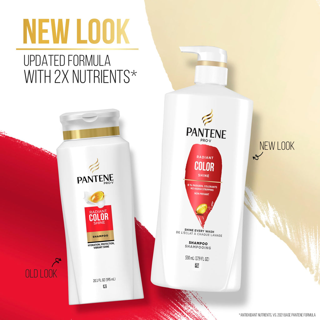 Pantene PRO-V Radiant Color Shine Shampoo – 17.9oz / 530mL | Color Care & Shine