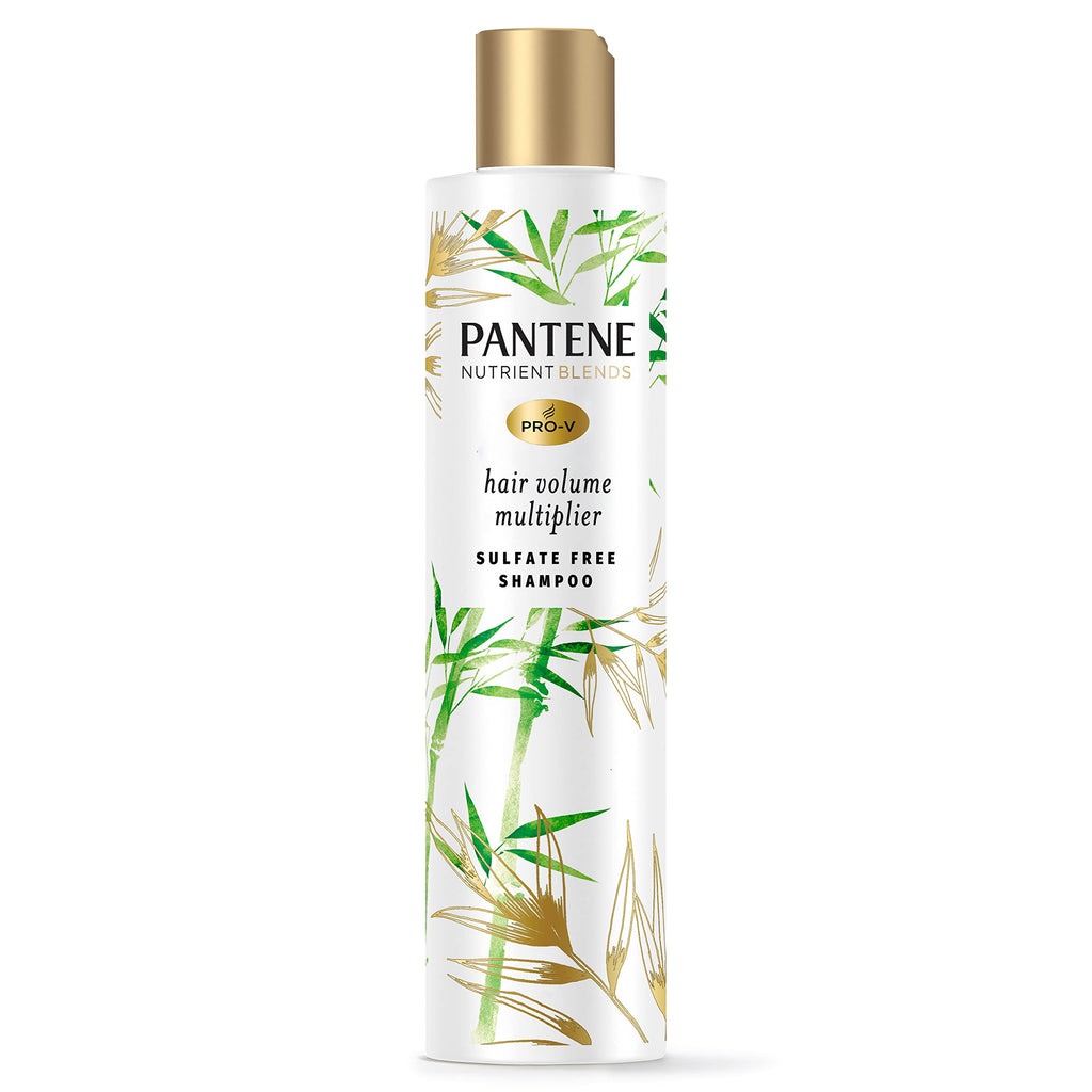Pantene Sulfate Free Shampoo with Bamboo — Volumizing, Color Safe, 9.6 oz