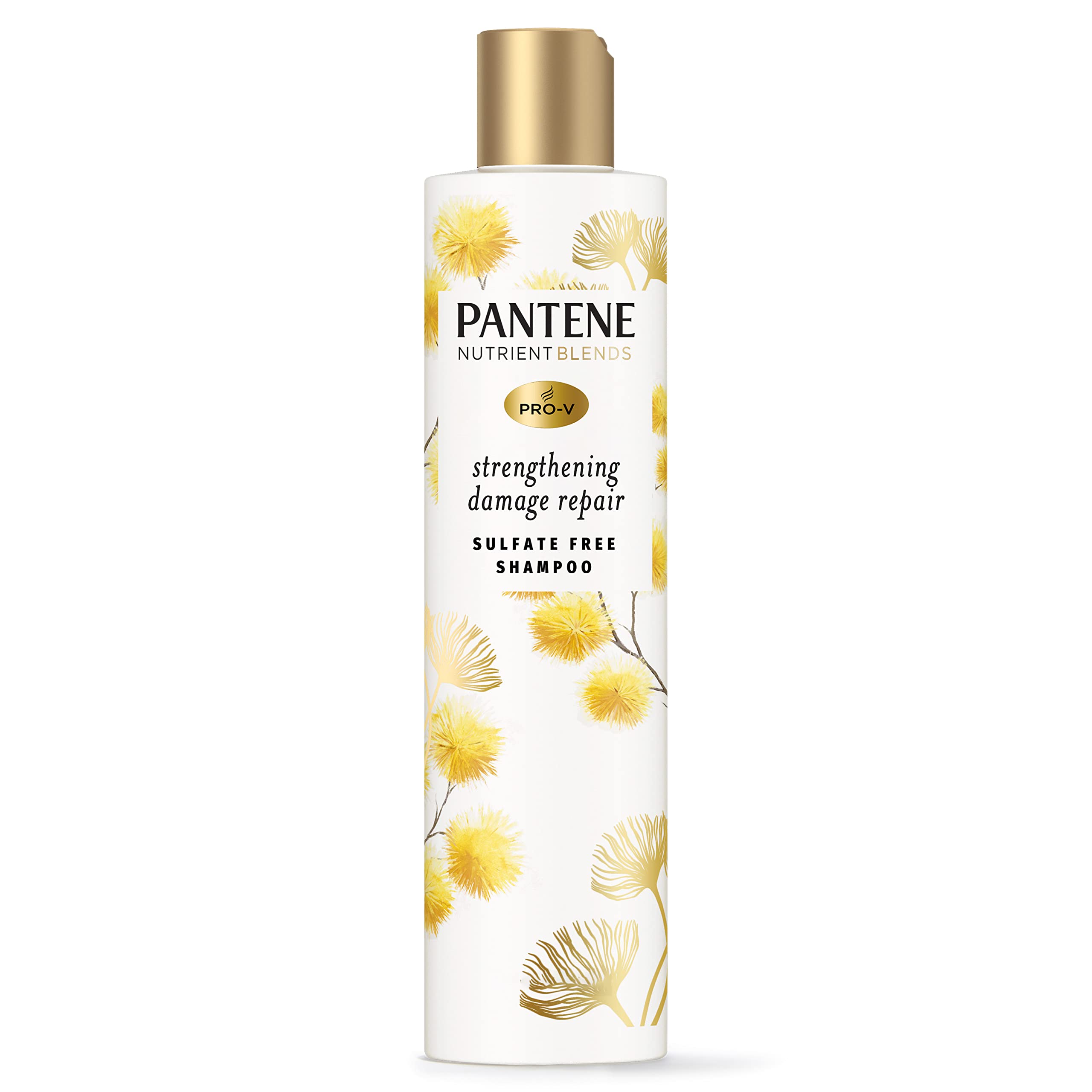 Pantene Sulfate Free Shampoo with Castor Oil – Hair Strengthening Damage Repair, Color Safe, 9.6 oz