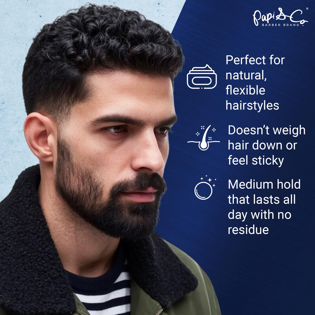 PAPI & CO. Wax Hair Gel for Men — Medium-Hold, Water-Soluble, 100 g