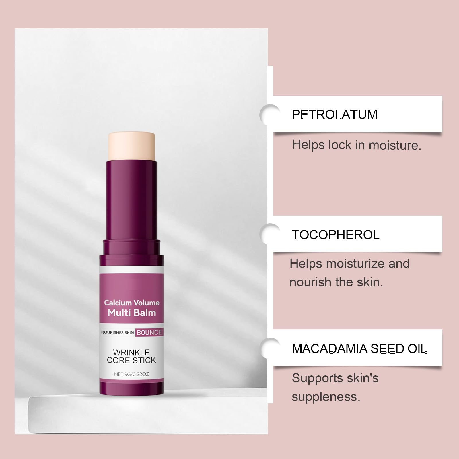 PAQIMAN Cemenrete Calcium Multi Balm – Anti-Aging Firming & Wrinkle Care Multi Stick