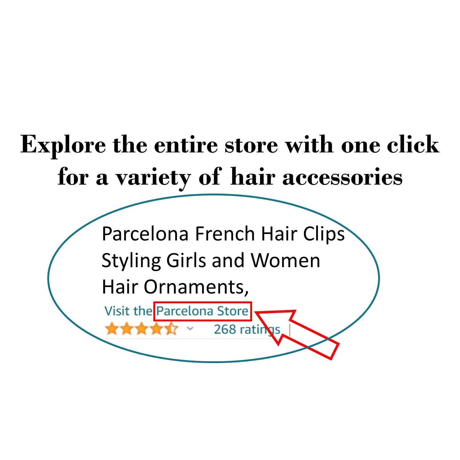 Parcelona French Classic Jumbo Hair Claw Clip – Blush Pink, No-Slip Grip, Made in France