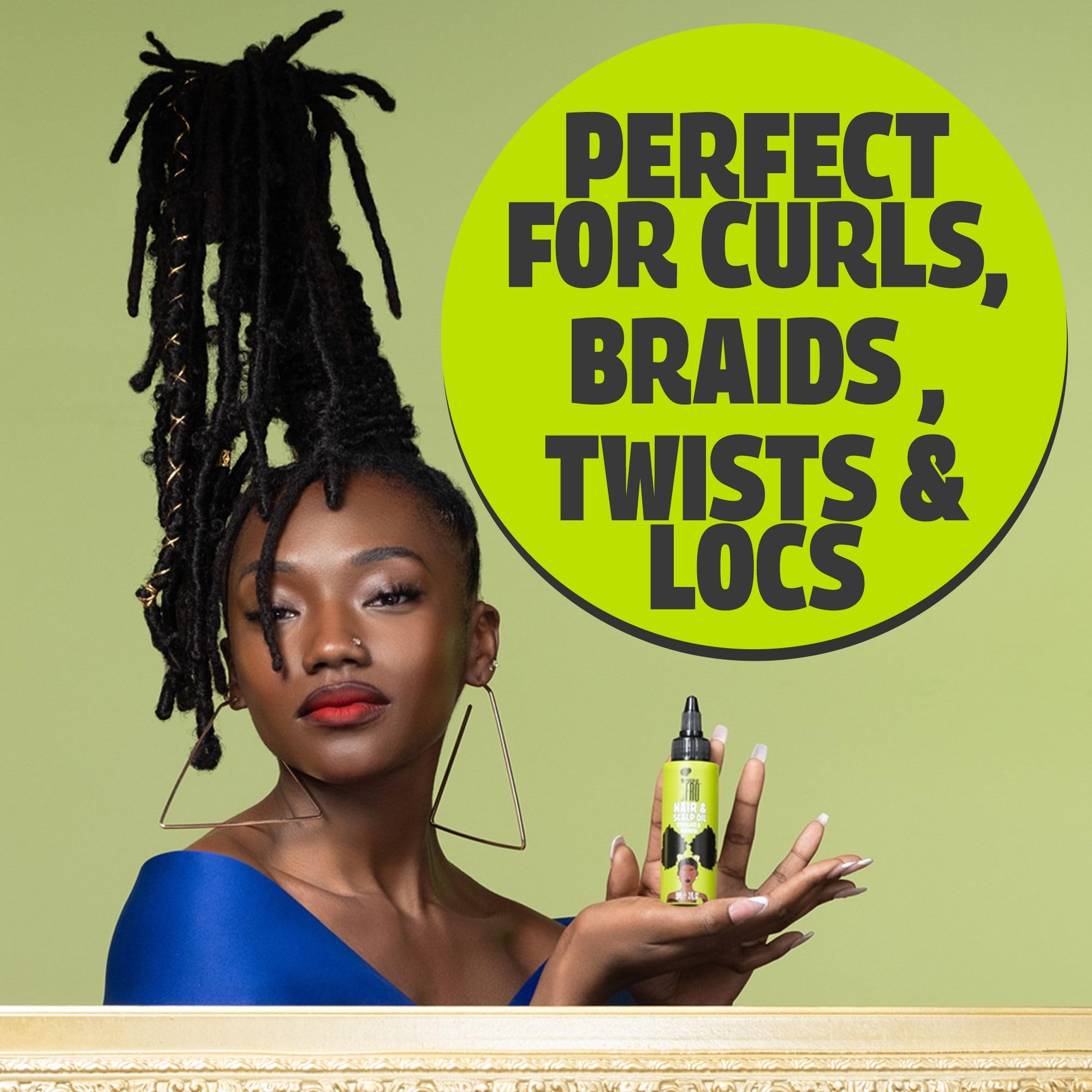Pardon My Fro Hair & Scalp Oil – Hydrates Curls, Braids & Twists (2 fl oz)