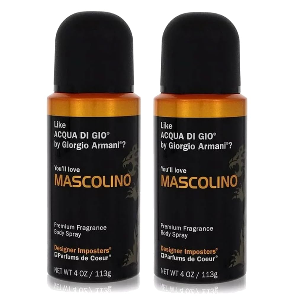 Parfums De Coeur Bod Man Mascolino Fragrance Body Spray for Men – 4 oz