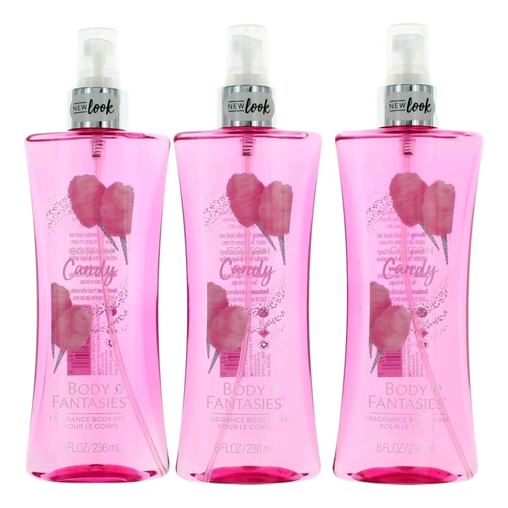 Cotton Candy by Body Fantasies – 3 Pack 8 oz Fragrance Body Spray for Women | Parfums De Coeur