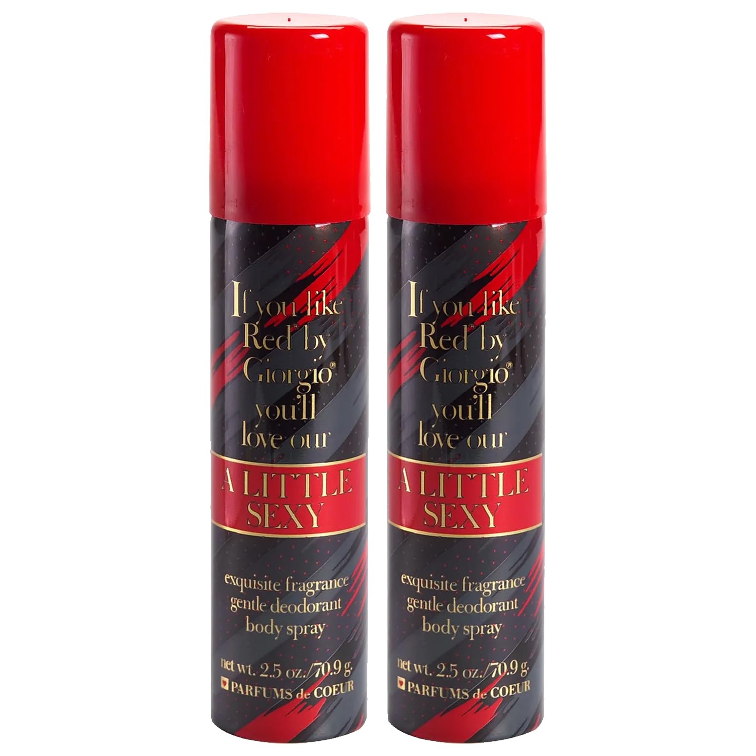 Parfums De Coeur A Little Sexy Deodorant Body Spray for Women – 2.5 oz, Chypre Citrus Floral