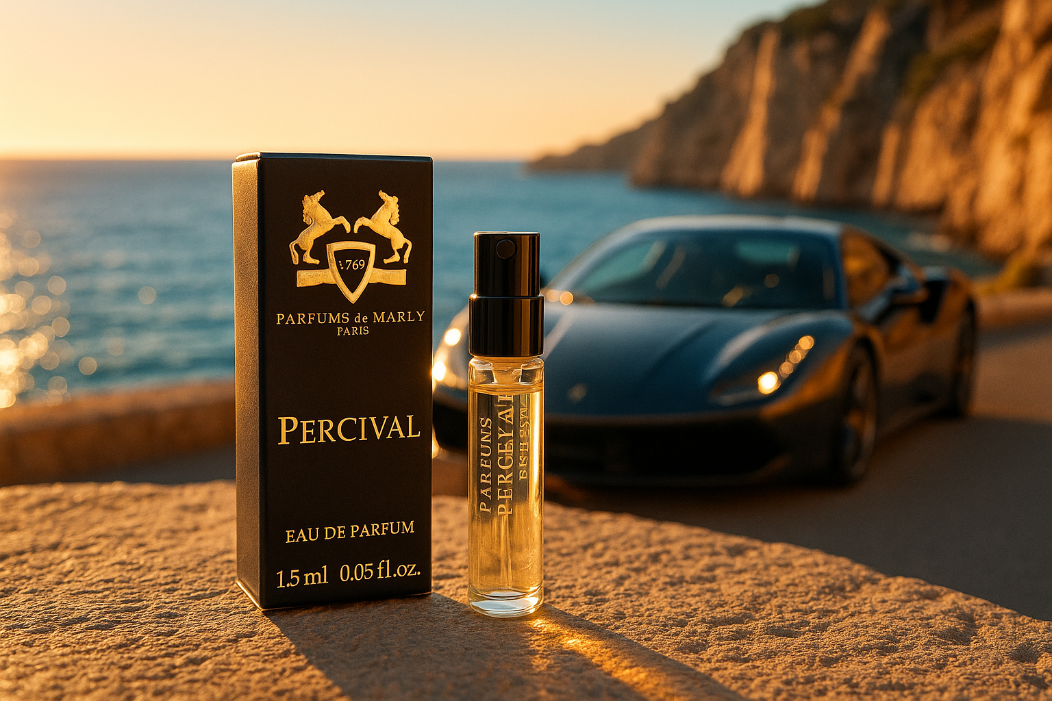 Parfums De Marly Percival official scent sample 1.5ml 0.05 fl. o.z. perfume tester