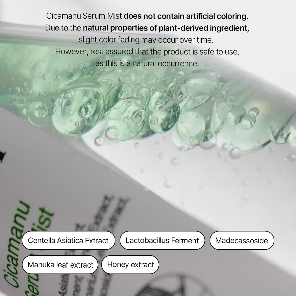 Parnell Cicamanu Serum Mist – Centella, Hyaluronic Acid, Ceramide, LHA | Glow, Hydration & Balance
