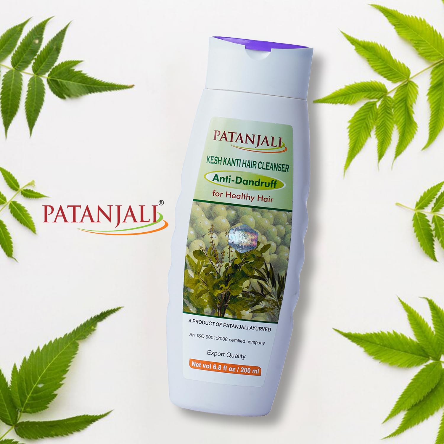 Patanjali Kesh Kanti Anti-Dandruff Shampoo - 200ml x 2 | Natural Hair Cleanser for Flakes
