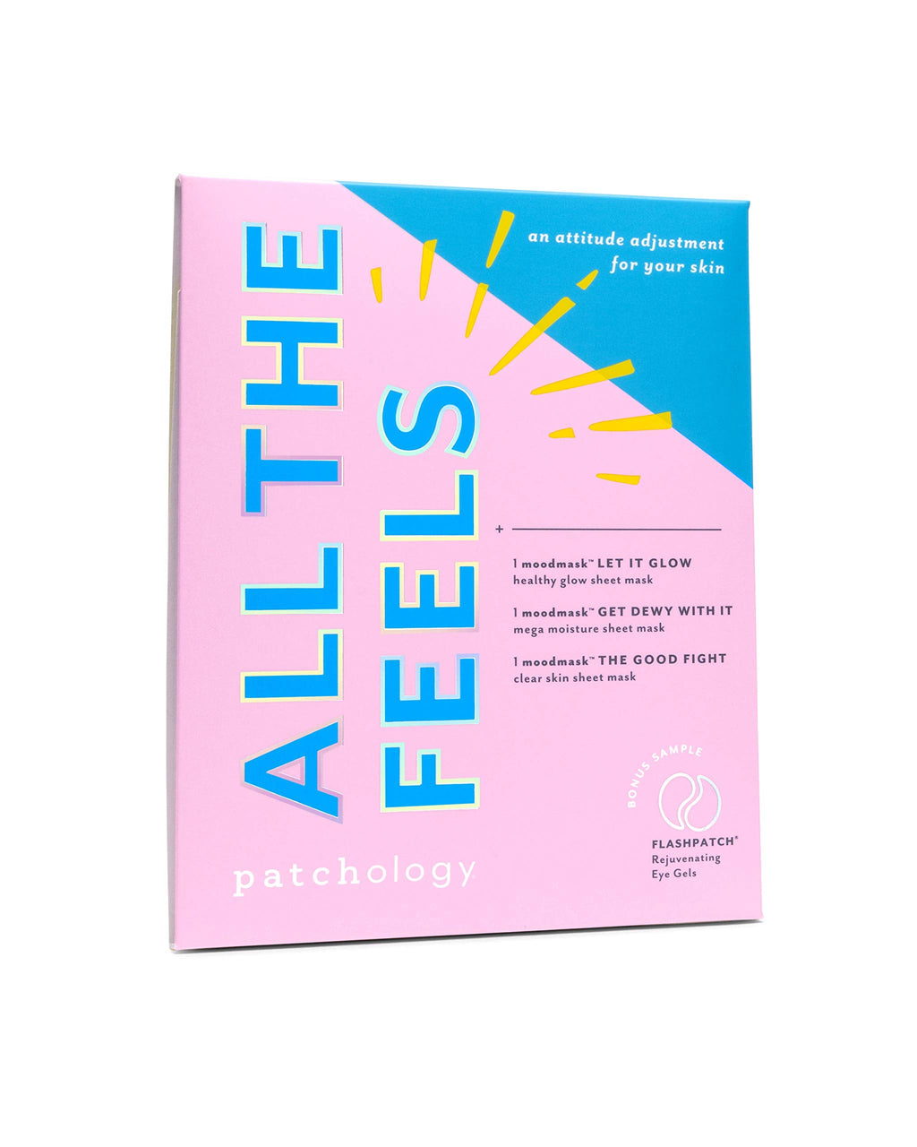 Patchology All the Feels Sheet Masks | Hydration, Glow & Quick Refresh (3 Moodmasks + Eye Gels)