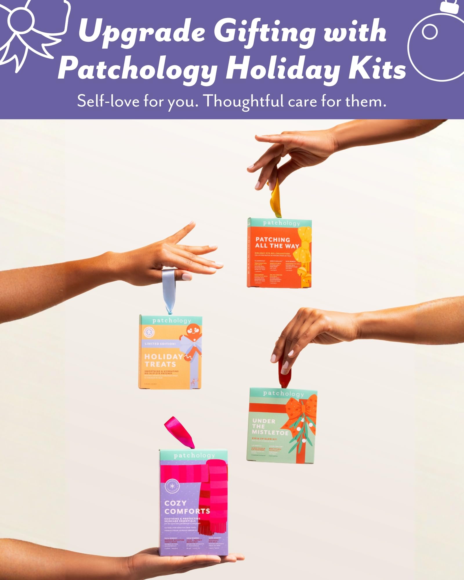 Patchology Cozy Comforts Holiday Skincare Gift Set | Hydrating Masks & Under-Eye Patches