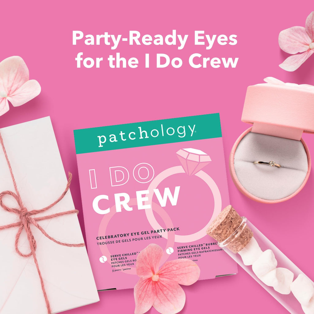 Patchology Hydrating Under Eye Gel Patches – I Do Crew Bridesmaid Gift Set (Rosé & Bubbly)