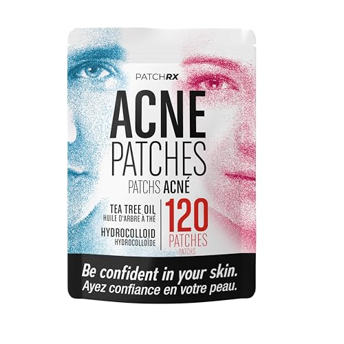 PatchRx Pimple Patches (120 Pack) – Hydrocolloid, Tea Tree & Salicylic Acid